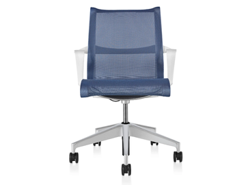 SETU - Ergonomic swivel fabric office chair with armrests by Herman Miller - view 2